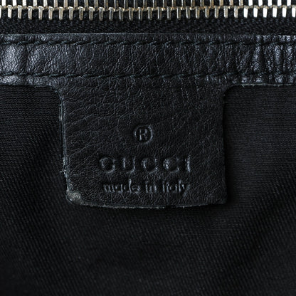 Gucci Calfskin Large Horsebit Chain Hobo Black 6 of 7