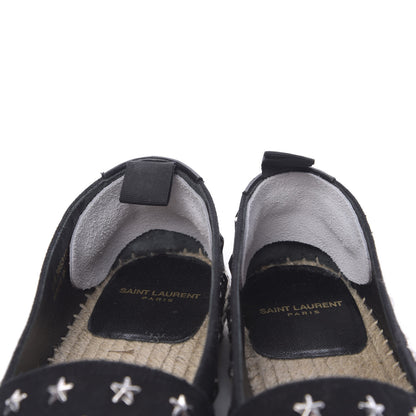 Saint Laurent Canvas Star Studded Espadrilles 36 Black 9 of 11