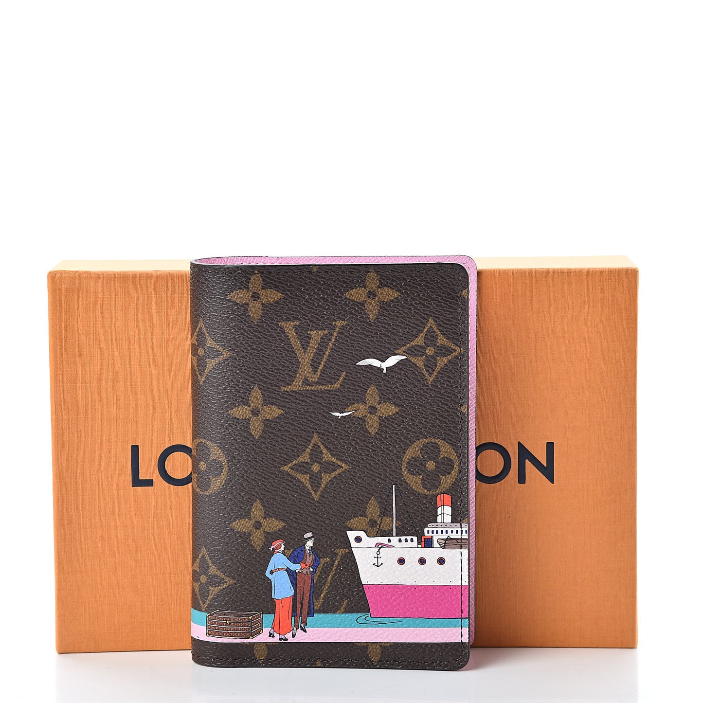 Monogram 2016 Christmas Animation Passport Cover Rose Ballerine