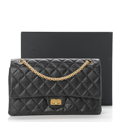 Chanel Aged Calfskin Quilted 2.55 Reissue 226 Flap Black 11 of 11