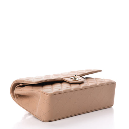 Chanel Caviar Quilted Medium Double Flap Beige 4 of 10