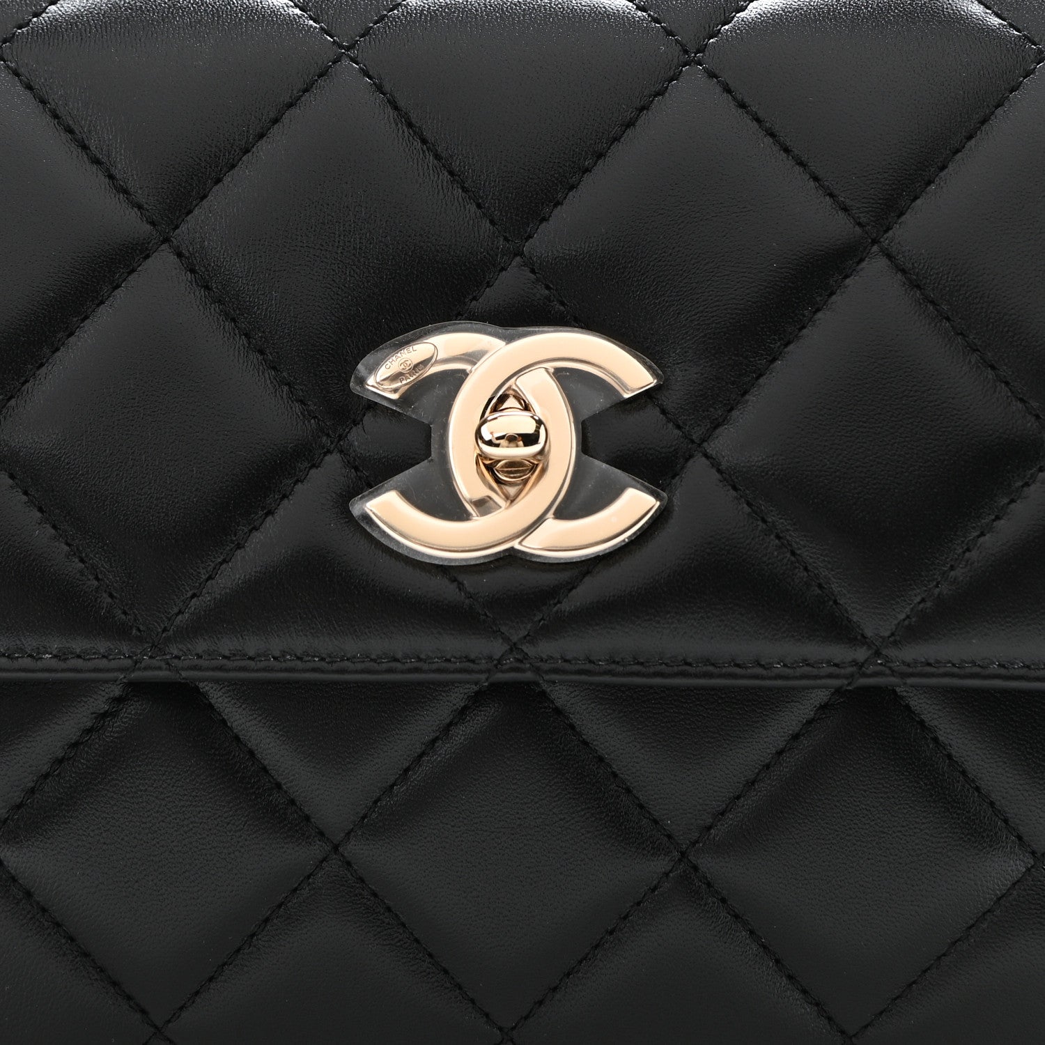 Chanel Lambskin Quilted Small Trendy CC Dual Handle Flap Bag Black 8 of 12