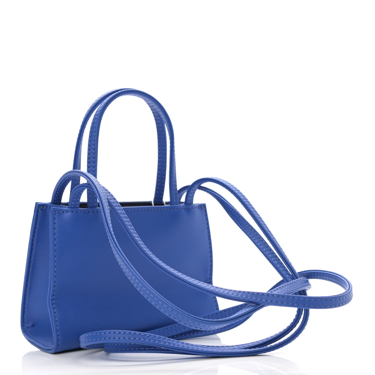 Vegan Leather Small Shopping Bag Painters Tape
