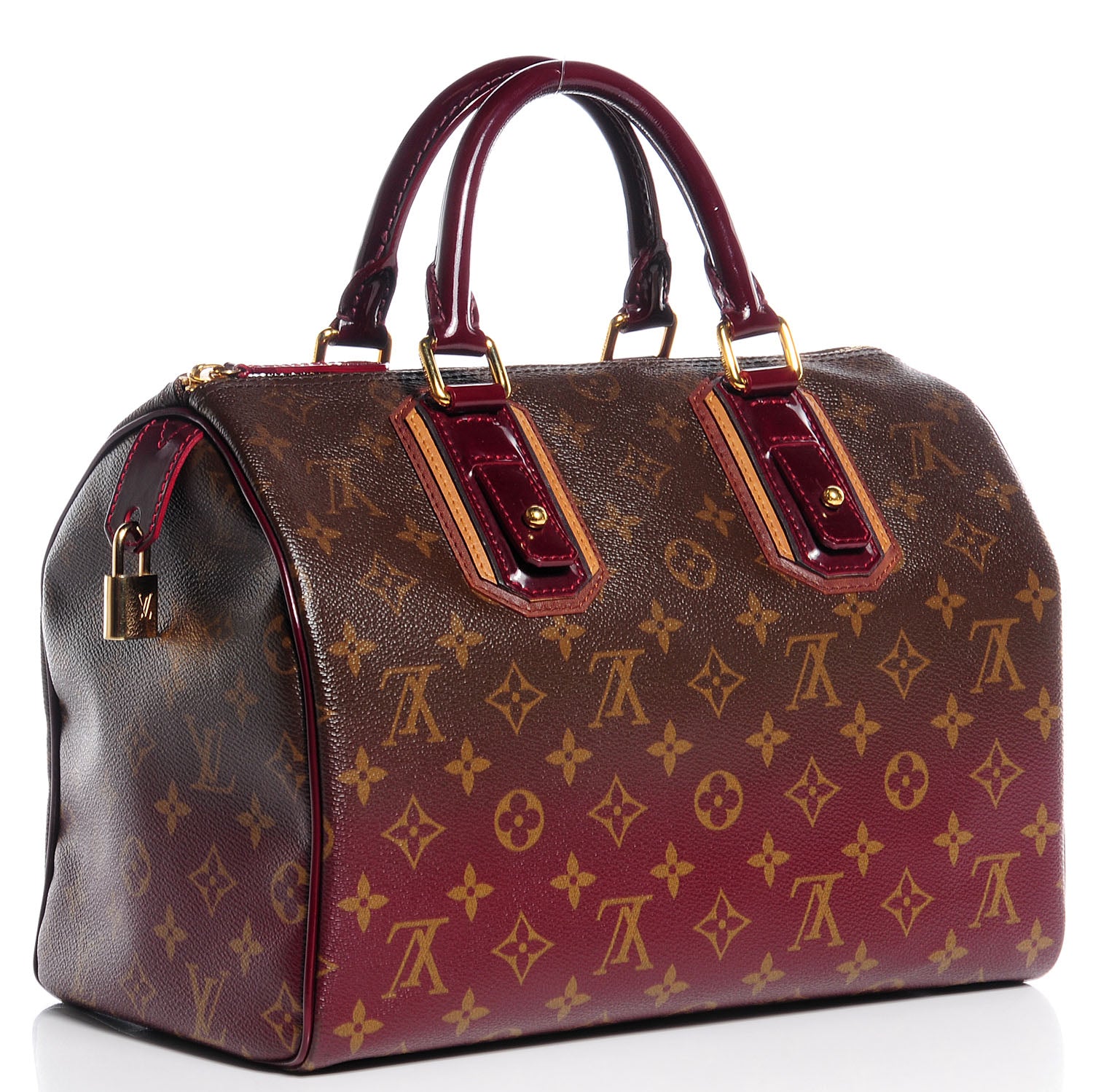 Louis Vuitton Monogram Mirage Speedy 30 Bordeaux 3 of 8