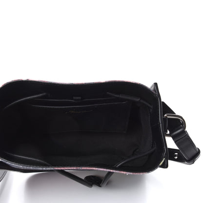 3.1 Phillip Lim Denim Painted Mini Soleil Bucket Bag Black 5 of 10
