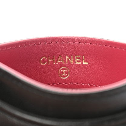 Chanel Lambskin Quilted Chanel 19 Card Holder Black 10 of 22