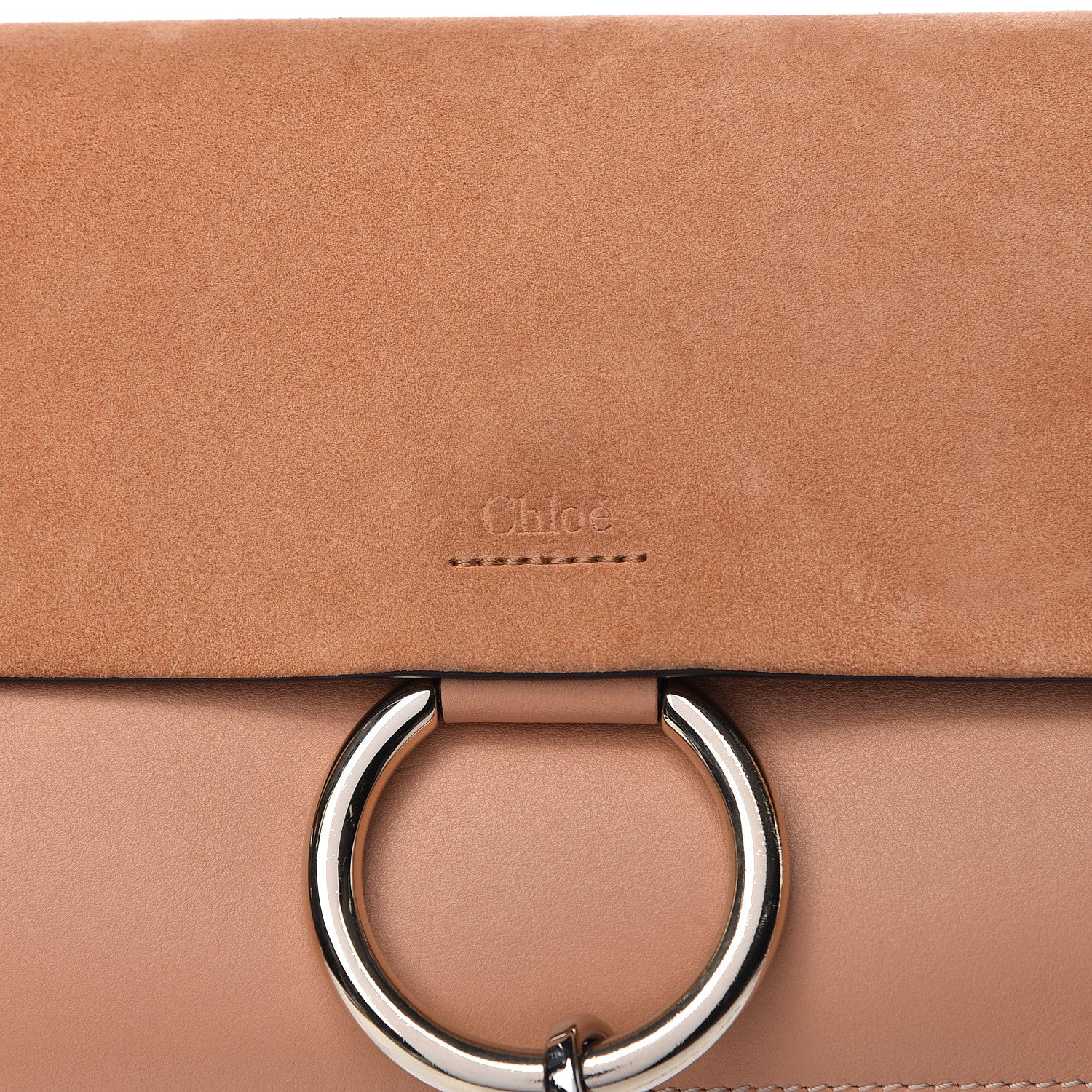 Chloe Suede Calfskin Small Faye Shoulder Bag Blushy Pink 12 of 12
