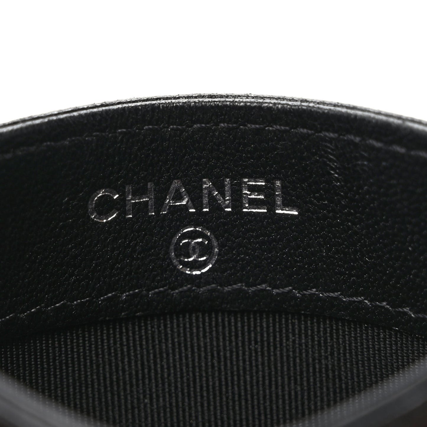 Lambskin Quilted Card Holder So Black