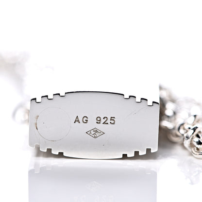 Hermes Sterling Silver Amulette Cadenas Kelly Pendant Necklace 4 of 4