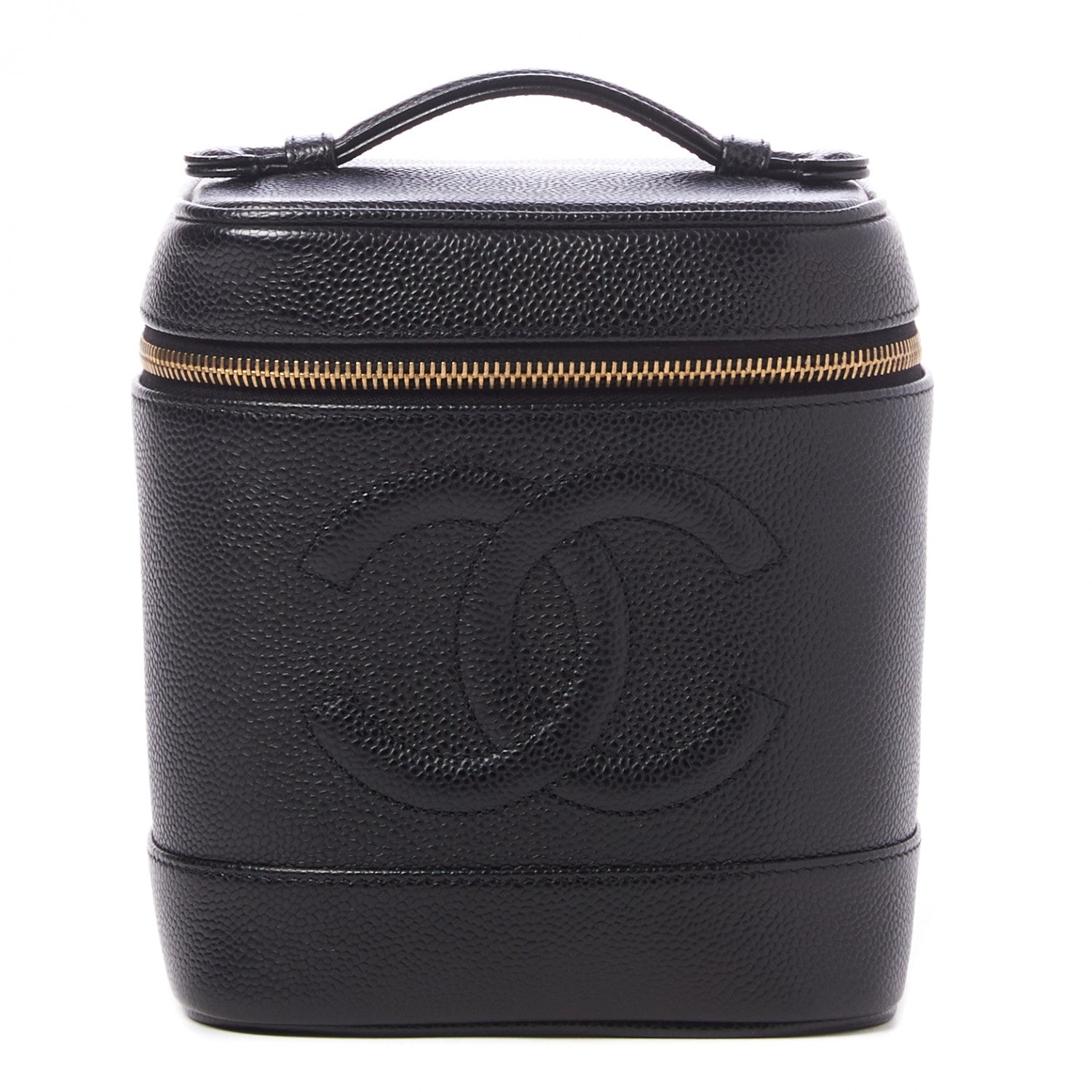 Chanel Caviar Vanity Cosmetic Case Black 1 of 9