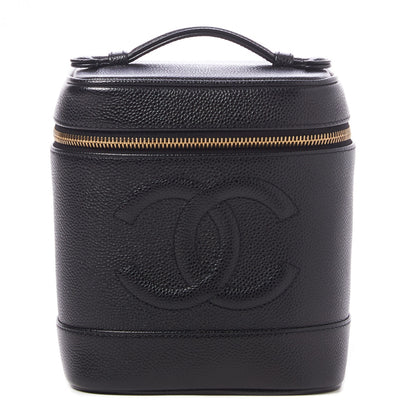 Chanel Caviar Vanity Cosmetic Case Black 1 of 9