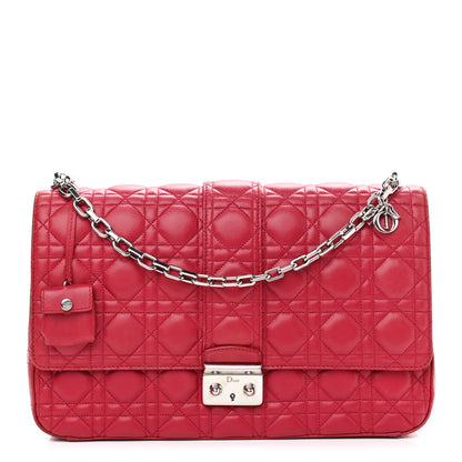Christian Dior Lambskin Cannage Large Miss Dior Flap Pink 1 of 9