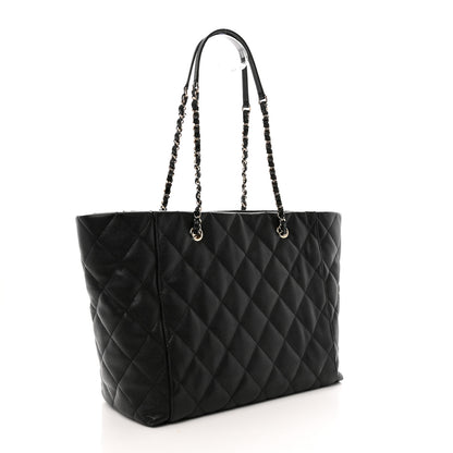 Chanel Caviar Quilted Large Shopping Tote Black 5 of 12