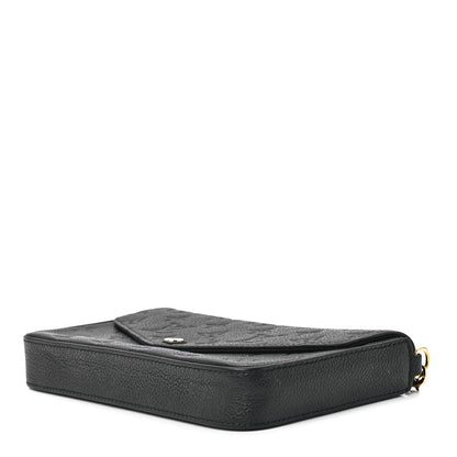 Louis Vuitton Empreinte Pochette Felicie Chain Wallet Black 12 of 14