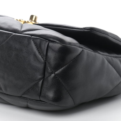 Chanel Lambskin Quilted Medium Chanel 19 Flap Black 10 of 11