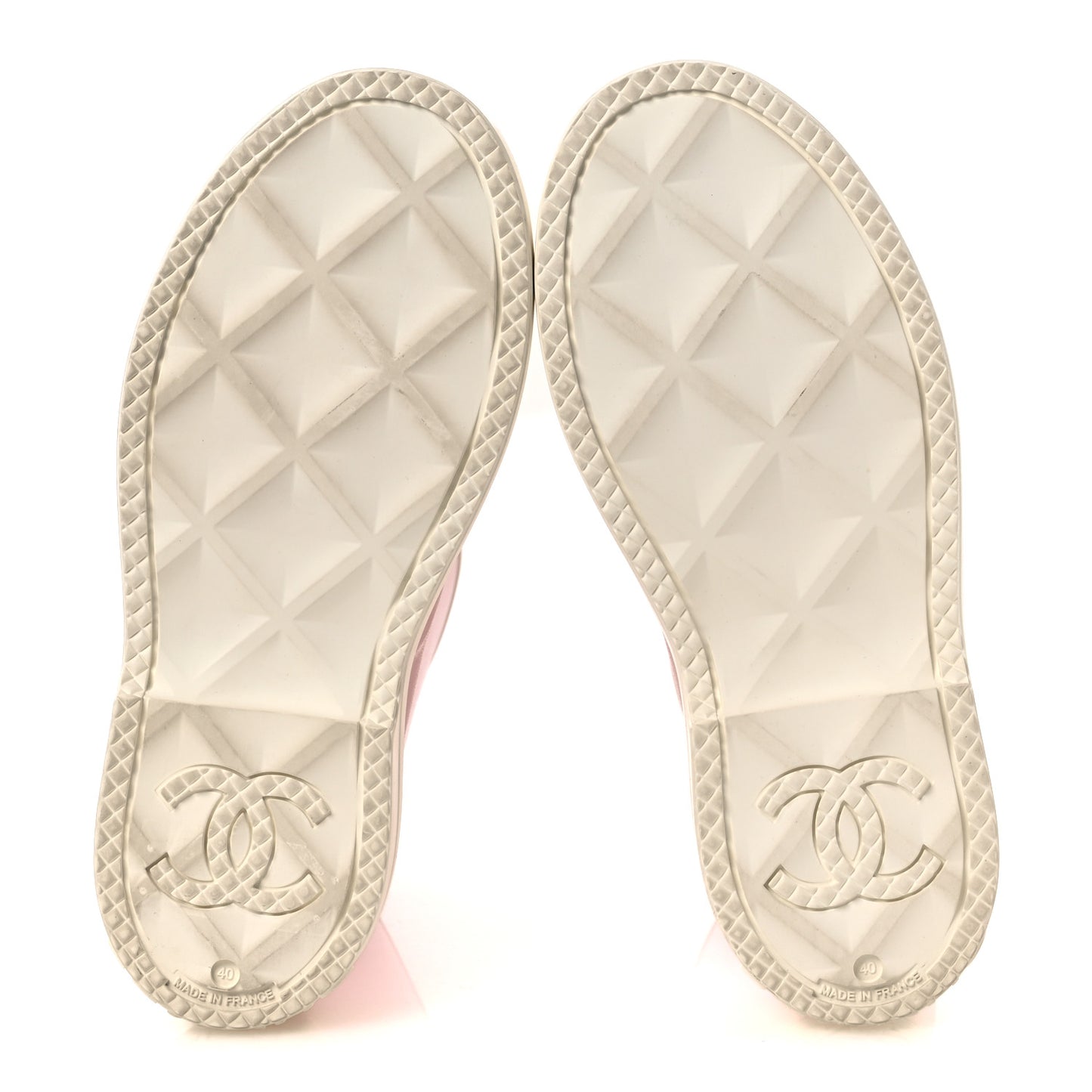 Caoutchouk CC High Boots 40 Light Pink White