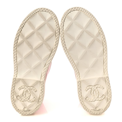 Chanel Caoutchouk CC High Boots 40 Light Pink White 7 of 15