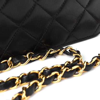Chanel Lambskin Quilted Medium Single Flap Black 9 of 9