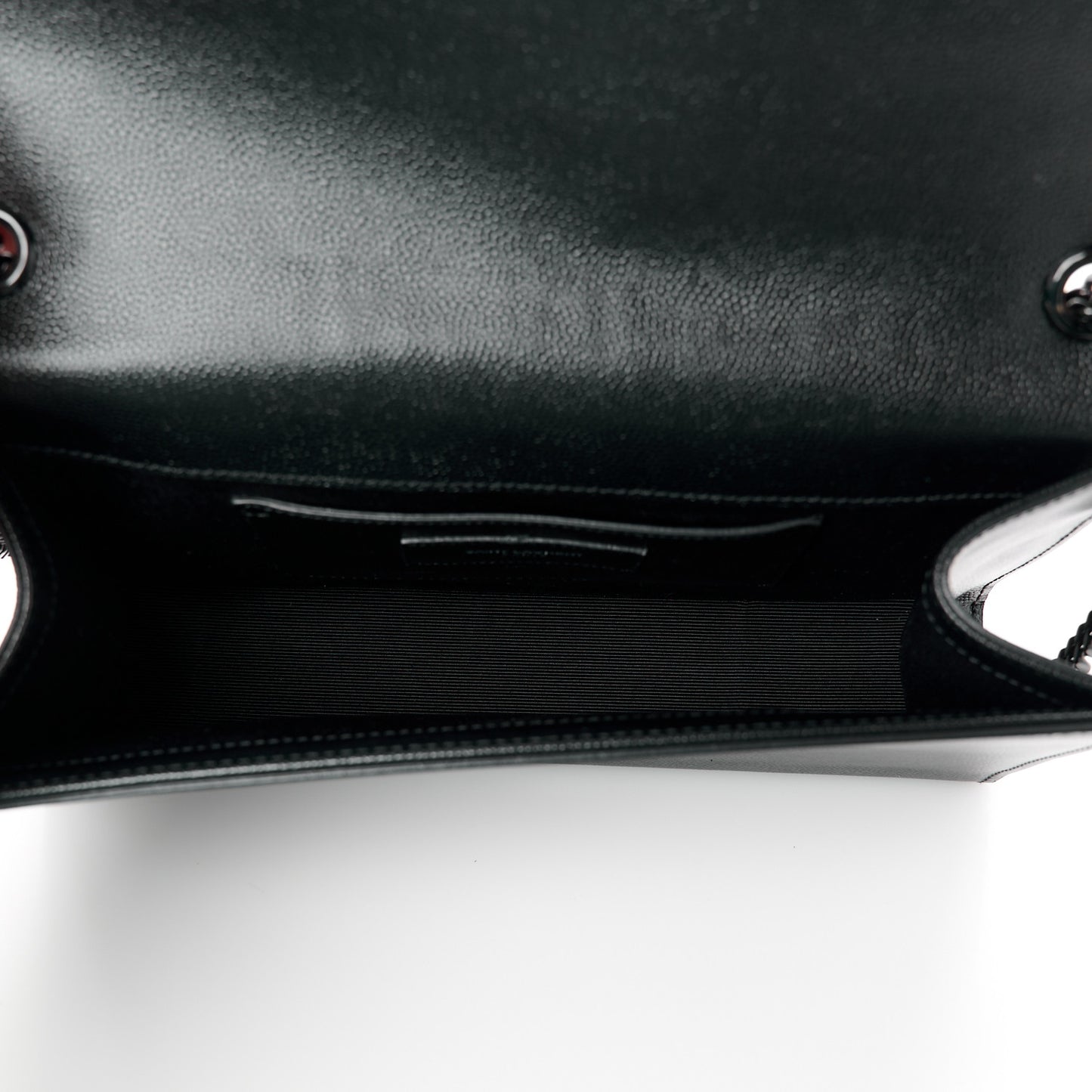 Grain De Poudre Medium Classic Monogram Monochrome Kate Satchel Black