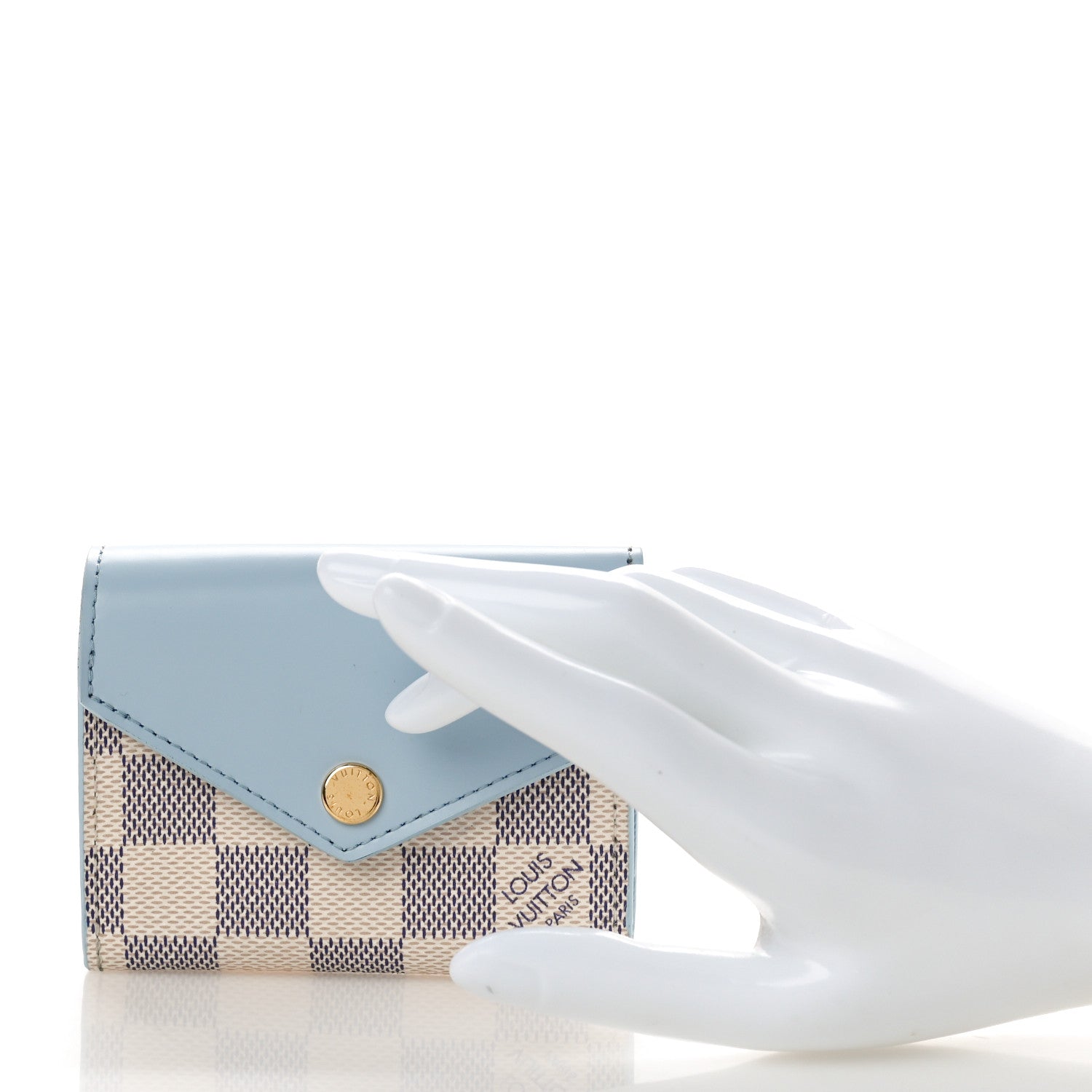 Louis Vuitton Damier Azur Zoe Wallet Olympe 2 of 9