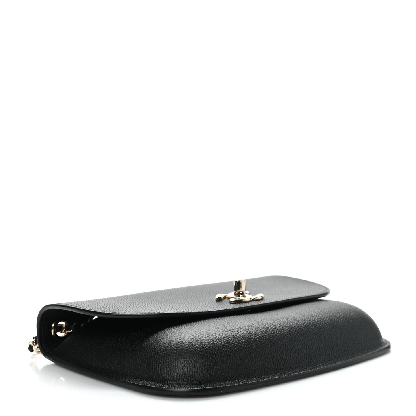 Caviar Mini Chain Flap Bag Black