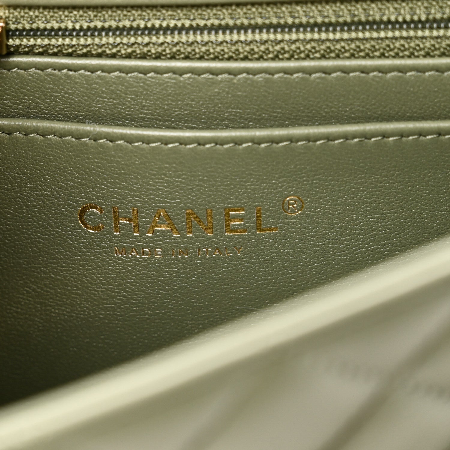 Chanel Lambskin Quilted Mini Rectangular Flap Green 6 of 11