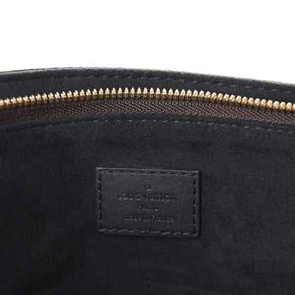 Louis Vuitton Monogram Flower Zipped Tote MM Black 8 of 10