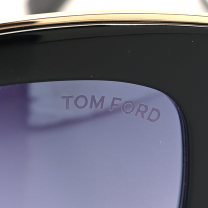 Tom Ford Julie Square Sunglasses TF685 Black Black 7 of 8