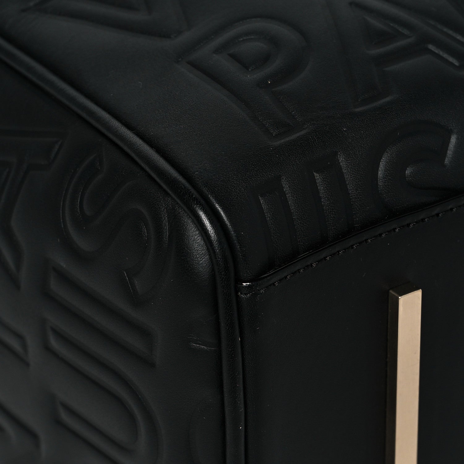 Louis Vuitton Calfskin Embossed Mini Cube Speedy Black 10 of 12