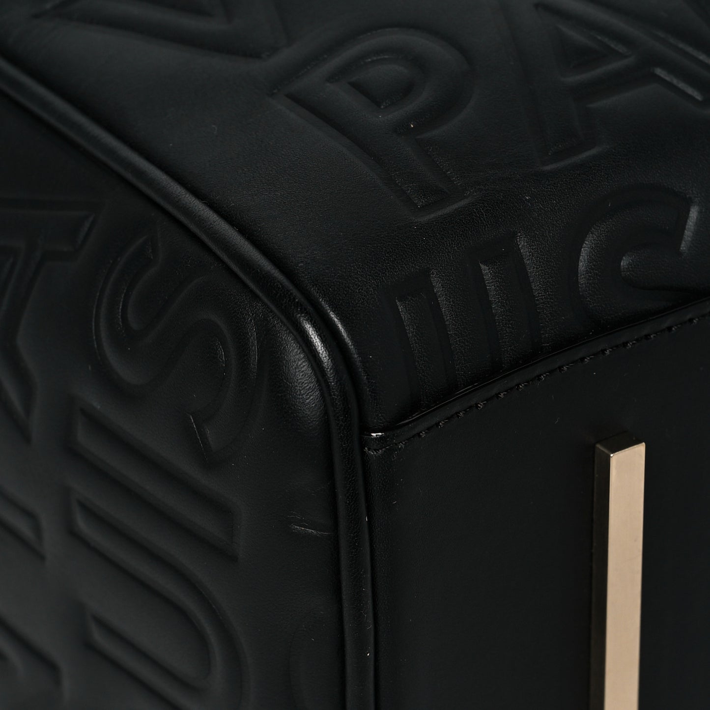 Calfskin Embossed Mini Cube Speedy Black