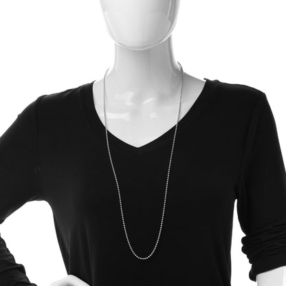 Tiffany Sterling Silver Bead Chain Necklace 34" 2 of 6