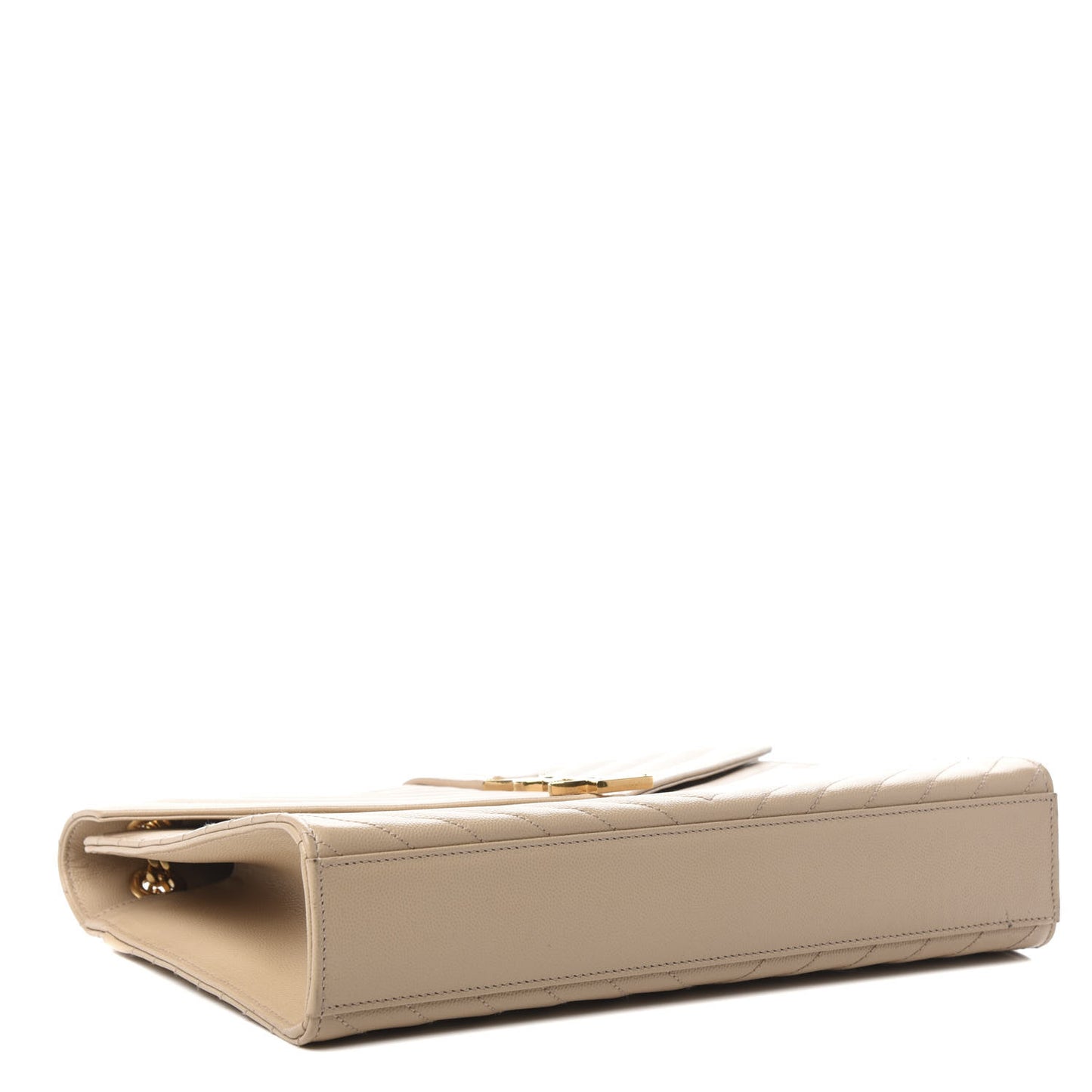 Grain De Poudre Matelasse Chevron Large Monogram Satchel Nude Powder