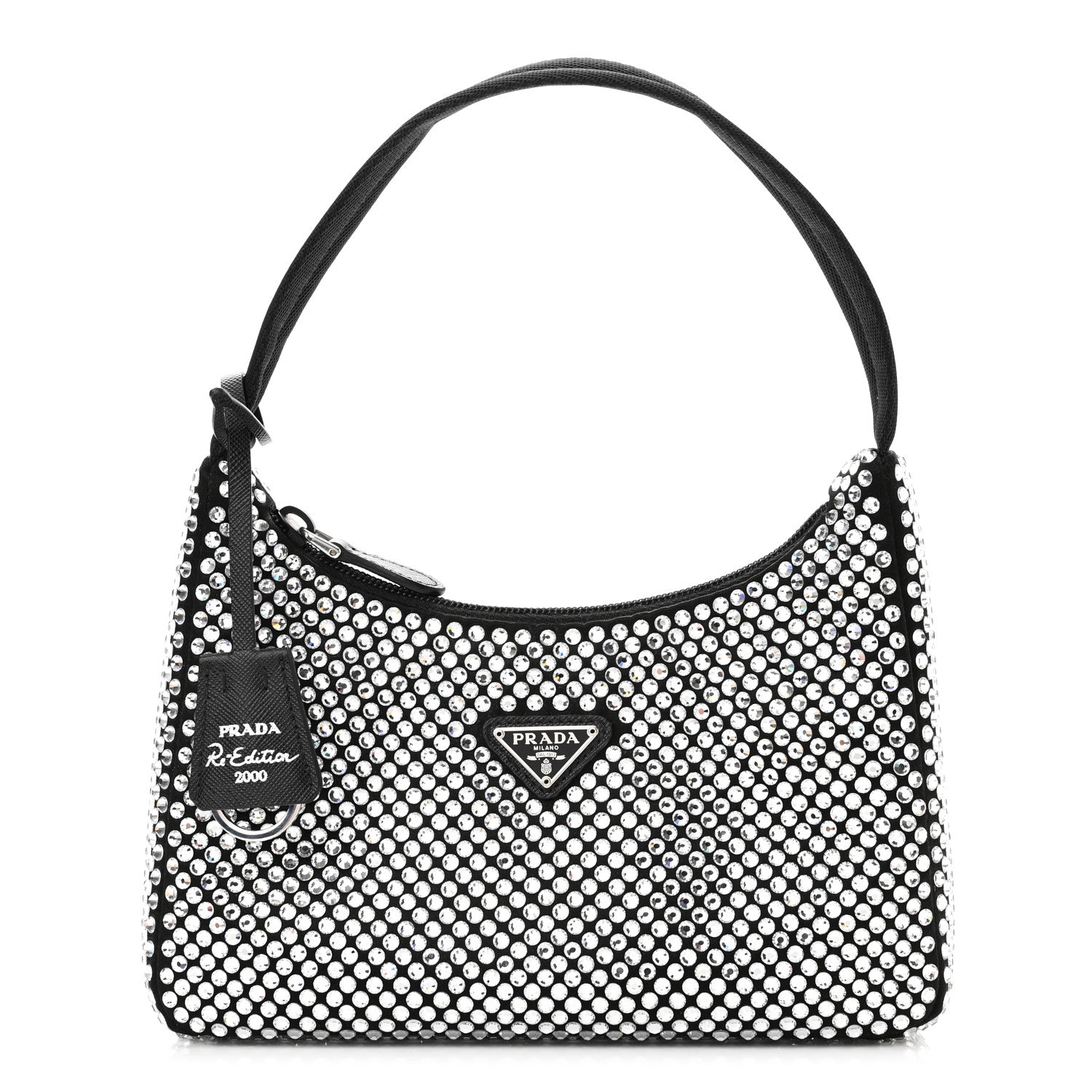 Prada Satin Crystal Mini Re-Edition 2000 Bag Cristal 1 of 8