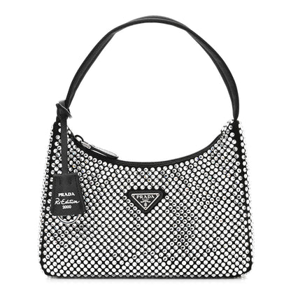 Prada Satin Crystal Mini Re-Edition 2000 Bag Cristal 1 of 8