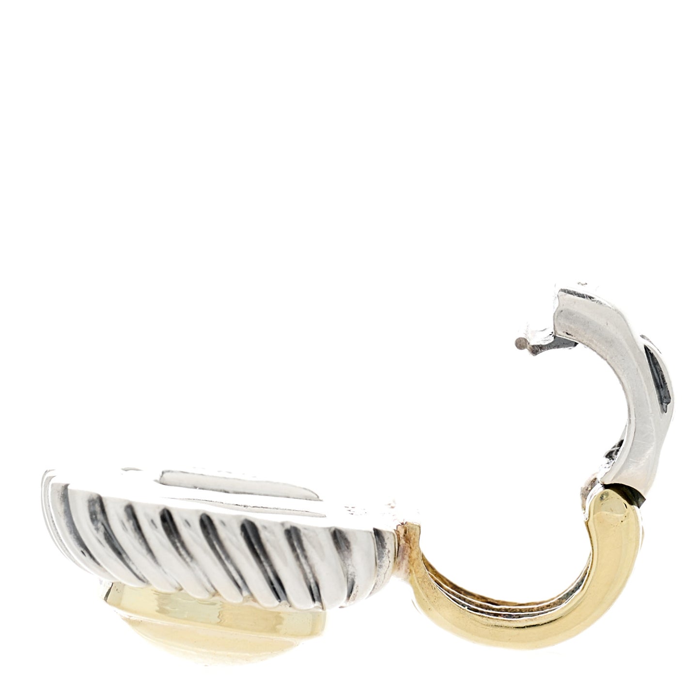 Sterling Silver 14K Yellow Gold 7mm Albion Enhancer Pendant