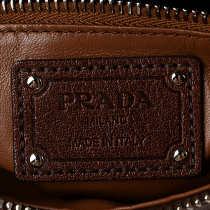 Prada Washed Calfskin Re-Edition 2005 Sacca Hobo Cocoa 6 of 9