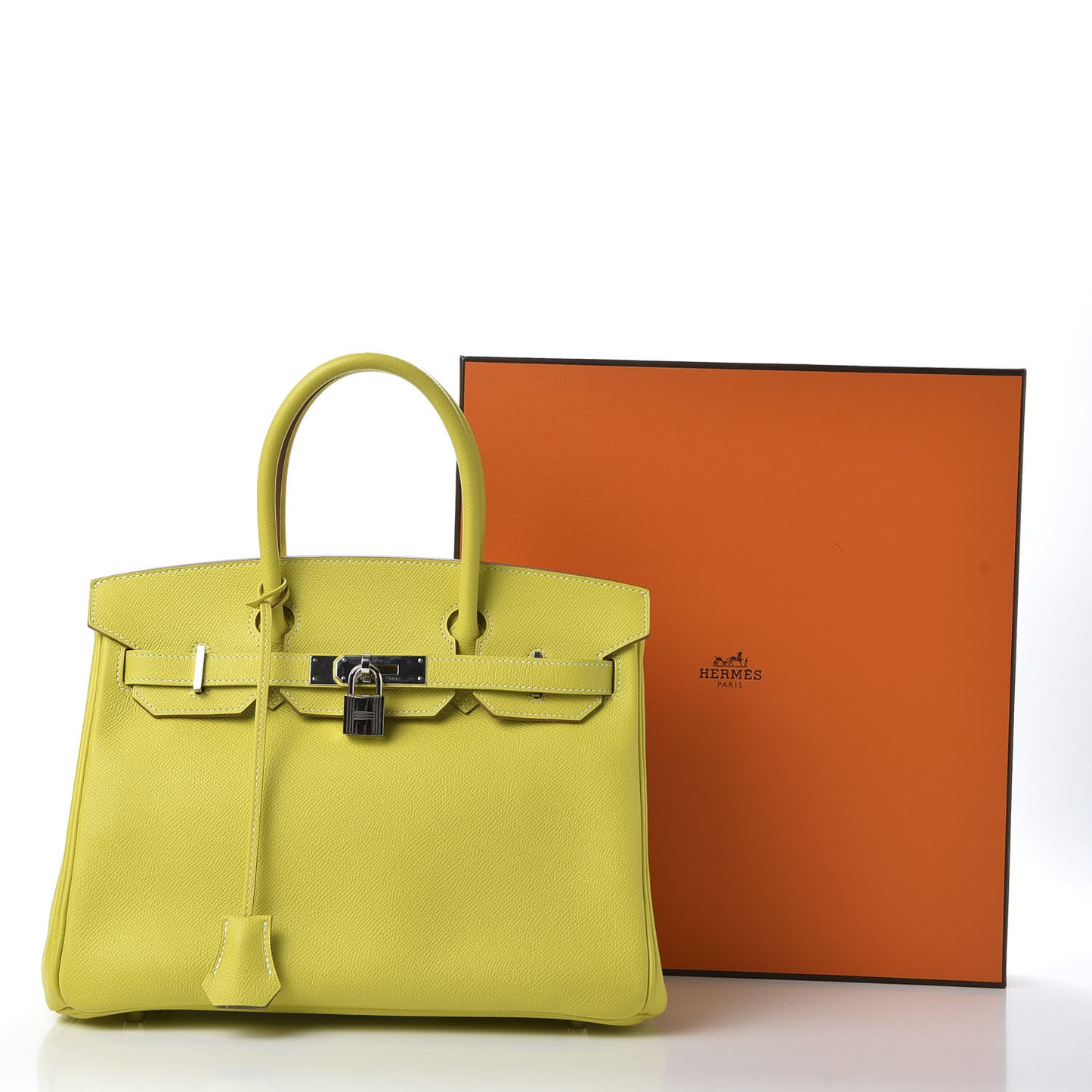 Epsom Candy Birkin 30 Lime Gris Perle