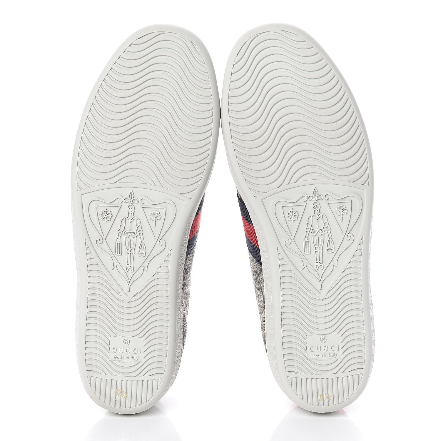 Gucci GG Supreme Monogram Womens Ace Low-Top Sneaker 37.5 Beige 5 of 9