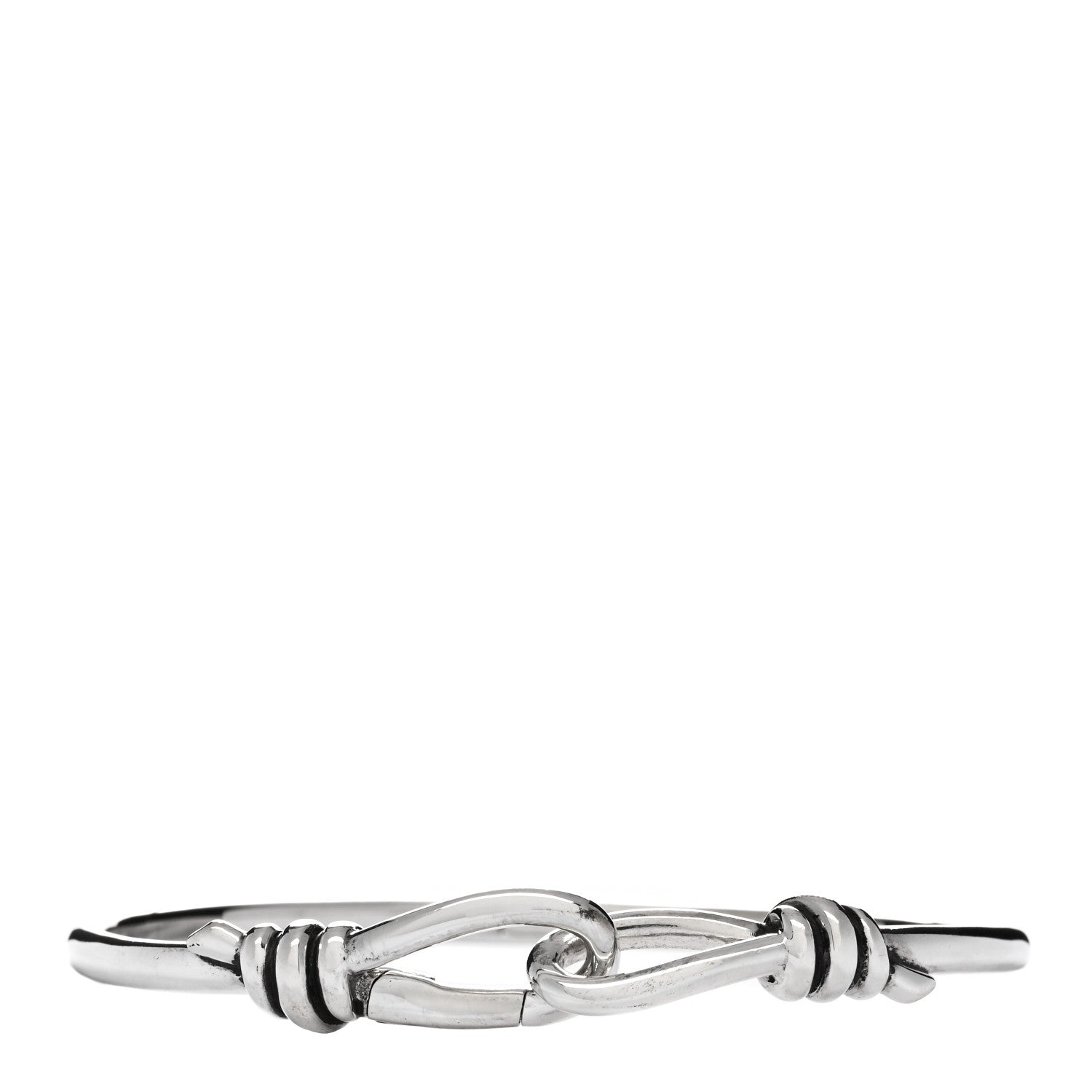 Tiffany Sterling Silver Paloma Picasso Knot Hinged Bangle Bracelet 1 of 3