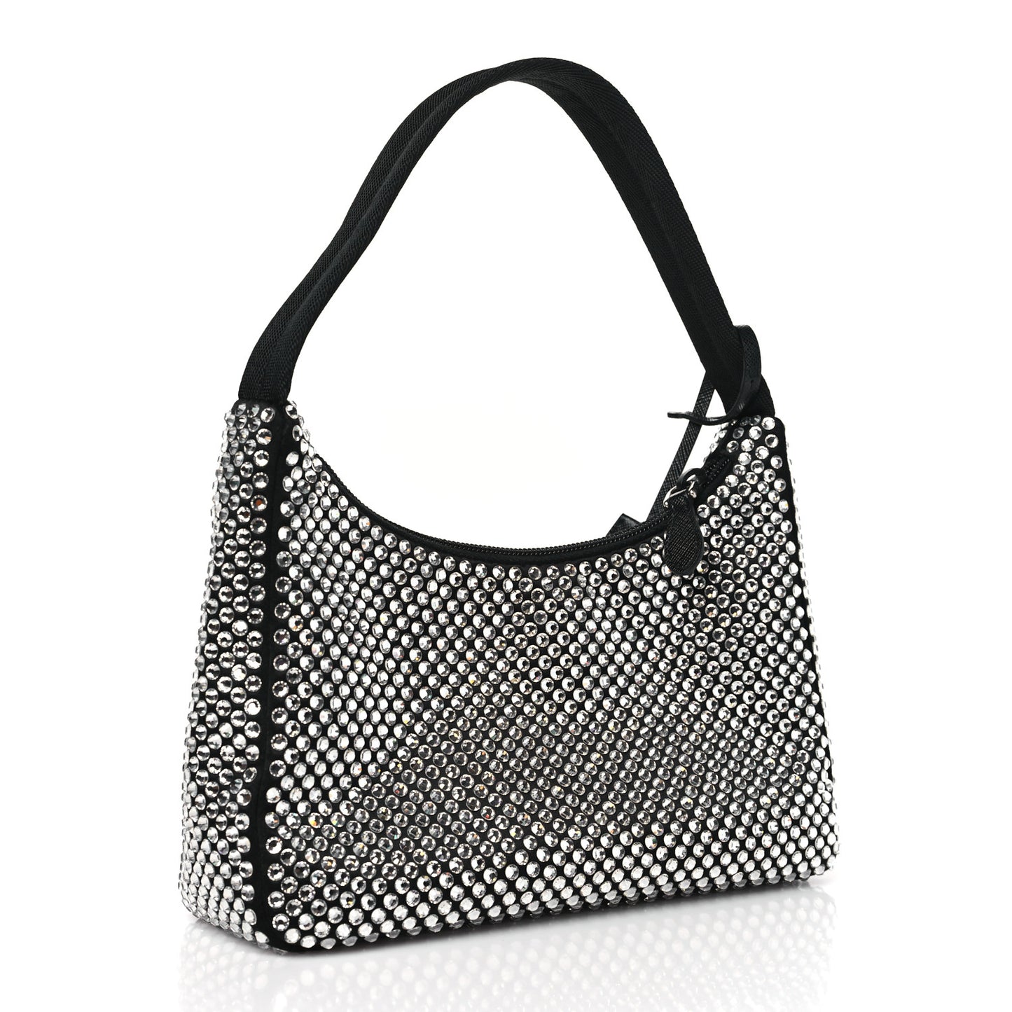 Satin Crystal Mini Re-Edition 2000 Bag Cristal