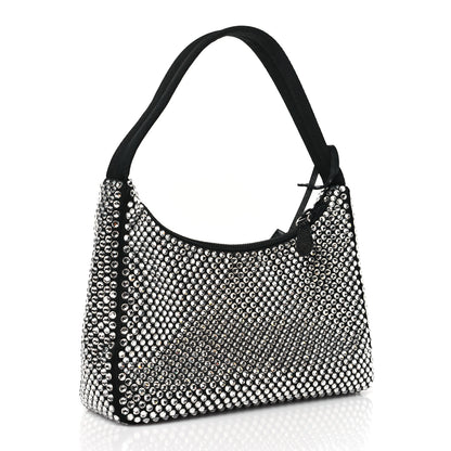 Prada Satin Crystal Mini Re-Edition 2000 Bag Cristal 3 of 10