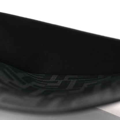 Fendi Glazed Fabric Vitello Liberty FF 1974 Logo Pocket Peekaboo Black 5 of 6