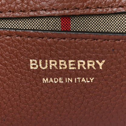 Burberry Calfskin Vintage Check Note Crossbody Bag Tan 5 of 8