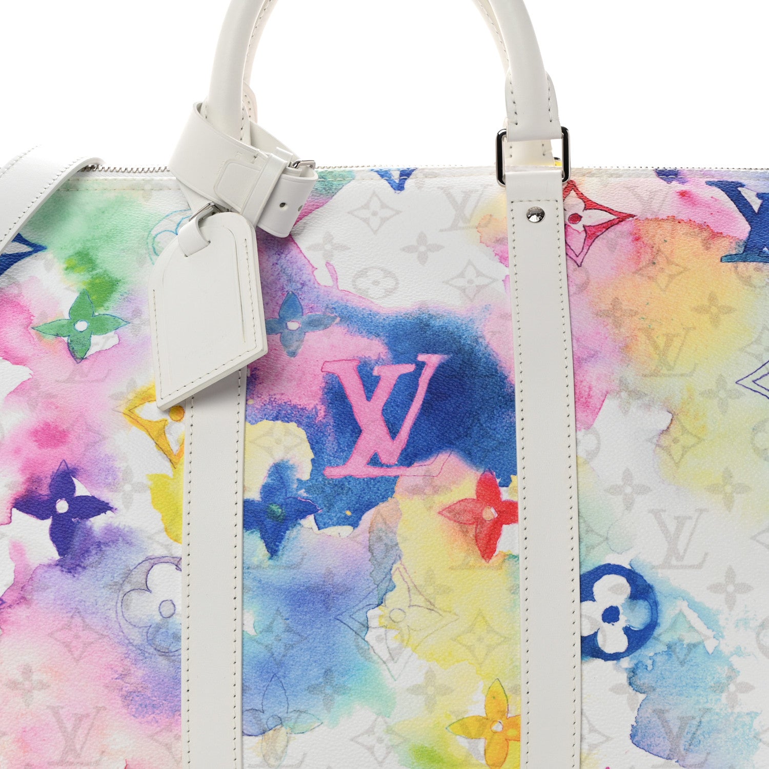Louis Vuitton Monogram Watercolor Keepall Bandouliere 50 Multicolor 6 of 8