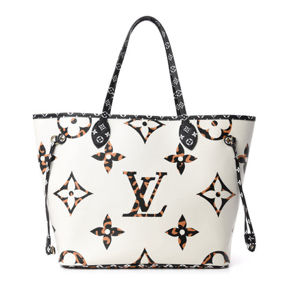 Louis Vuitton Monogram Giant Jungle Neverfull MM Ivory 3 of 11