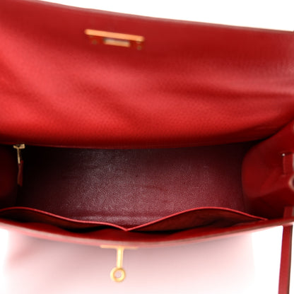 Hermes Ardennes Kelly Sellier 35 Rouge Vif 5 of 10