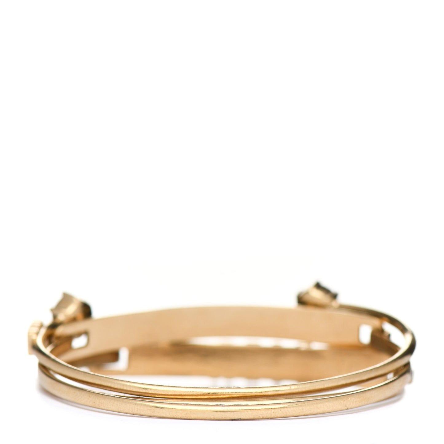 Metal Crystal Dio(r)evolution Bracelet Set Gold