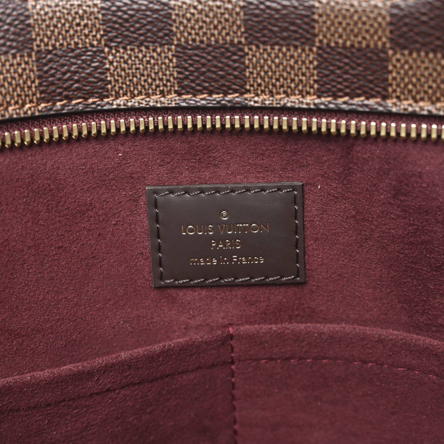 Damier Ebene Taurillon Jersey Bordeaux