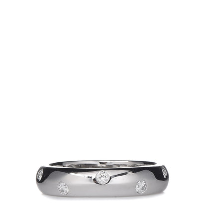 Tiffany Platinum Diamond Elsa Peretti Etoile Band Ring 49 4.75 3 of 6
