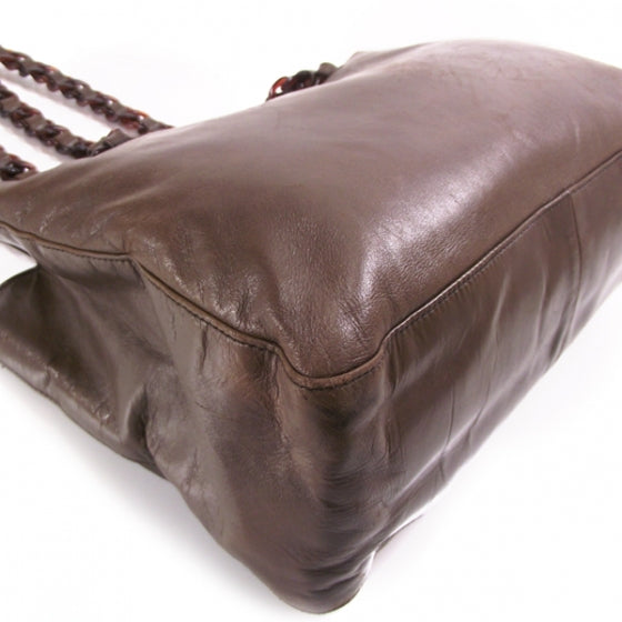 Tessuto Leather Chain Strap Tote
